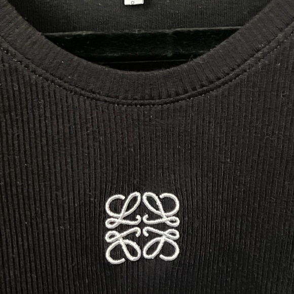 Loewe cropped tank in black - Picture 2 of 6